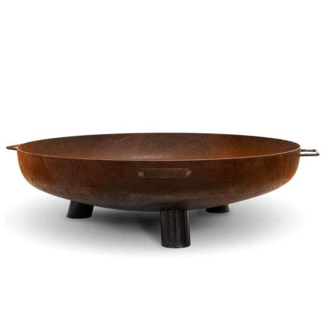 outdoor heat brazier corten  steel  bowl  round fire pits with feet  holder round bonfire fire pit fireplace