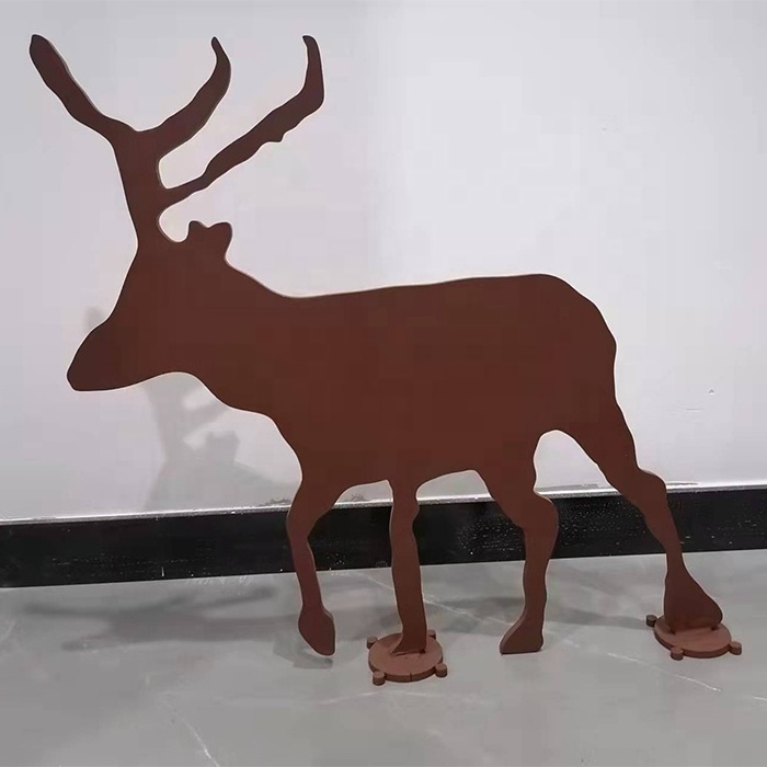 metal decorating Interior metal crafts corten steel  garden decoration