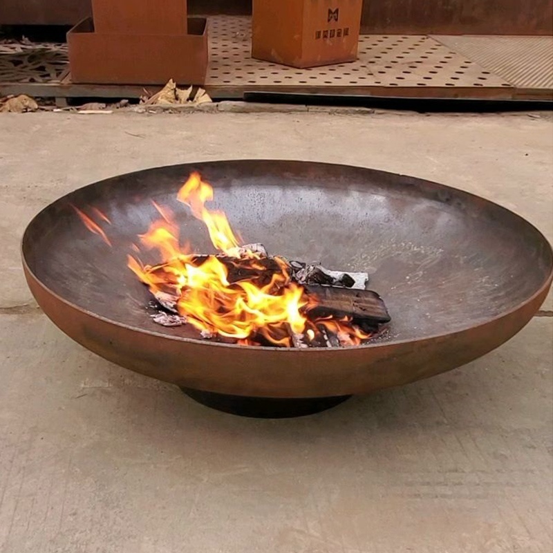 Smokeless Round Portable Fireplace Eco-friendly Steel Firepits Clean Burning Fire Bowl Square Outdoor Fire Pit