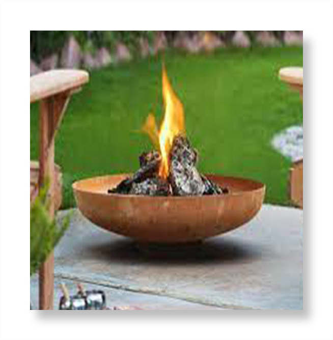 Outdoor Backyard Patio Garden Extra Large Round Log Burner Cauldron Fire Pit Fire bowl