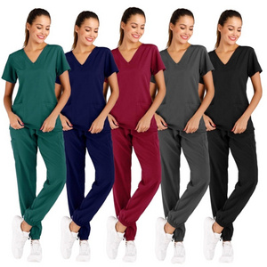 Hospital Elastic Lightweight Hand Wash Gown Doctor Short Sleeve Smock Hospital Set Hand Wash Gown best selling scrubs