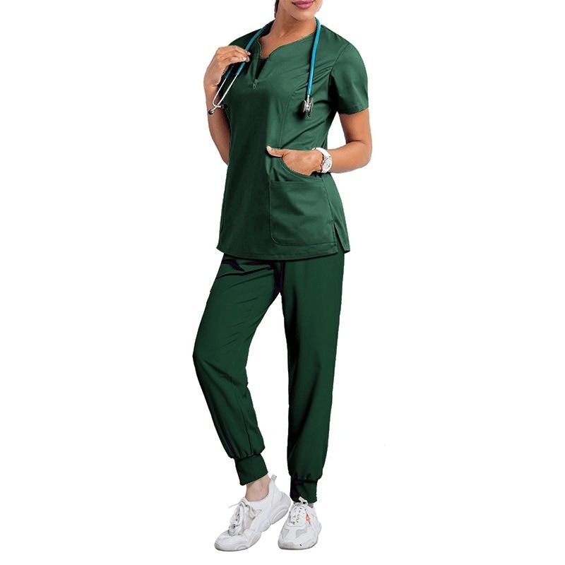 Dental surgeon scrubs split wash clothes set elastic quick drying hospital nurse uniform