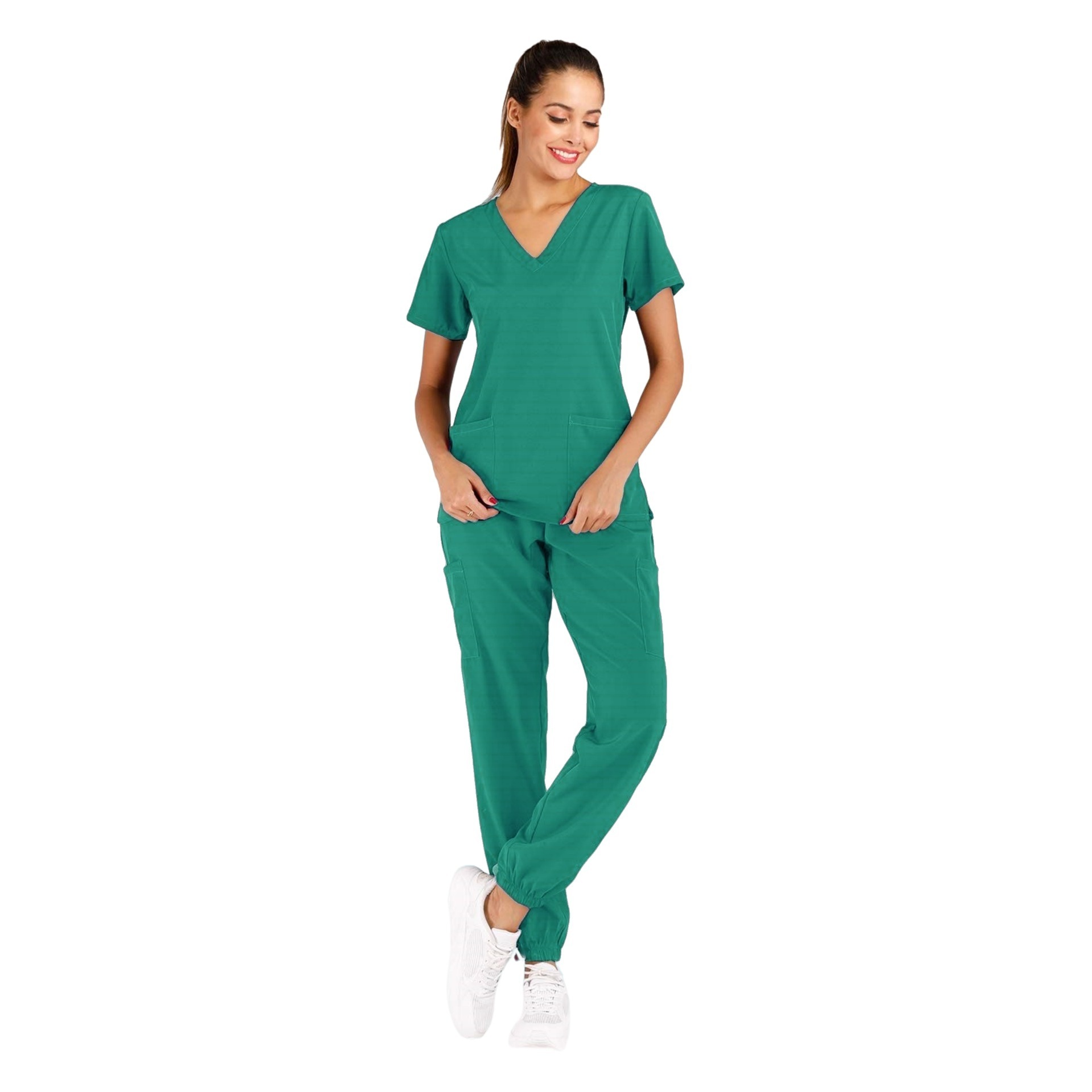 Hospital Elastic Lightweight Hand Wash Gown Doctor Short Sleeve Smock Hospital Set Hand Wash Gown best selling scrubs