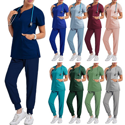 Dental surgeon scrubs split wash clothes set elastic quick drying hospital nurse uniform