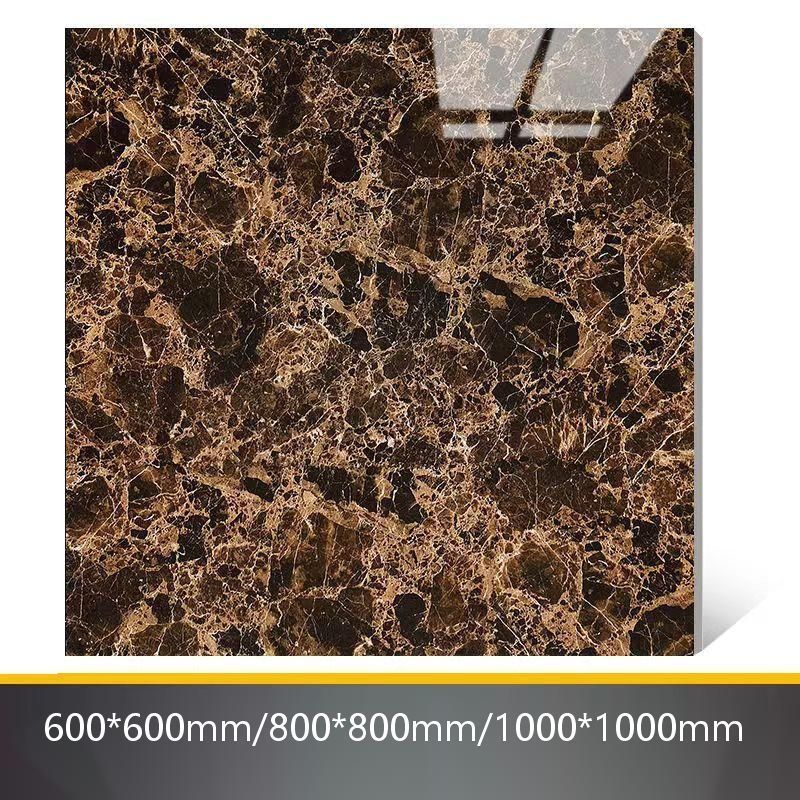 Decorative material black gold natural marble exterior fully polished glazed floor tile 60*60 living room and bedroom tile