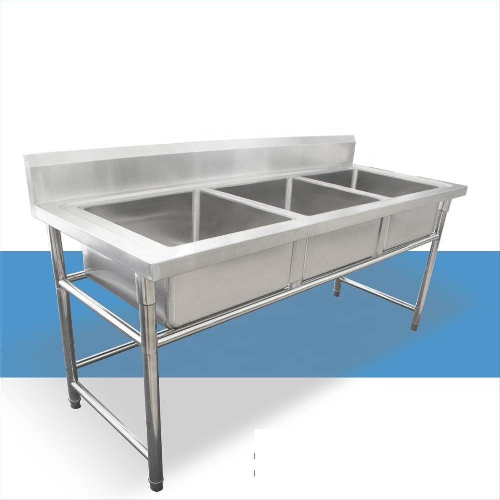 Commercial kitchen equipment stainless steel sink for sale