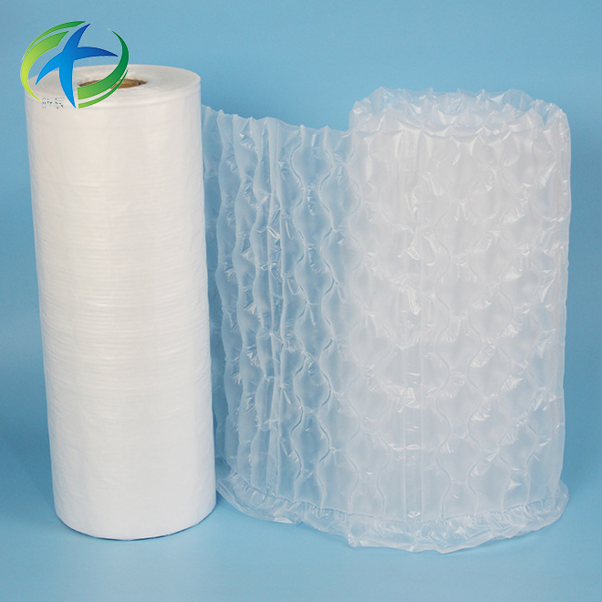 Protective Packaging Material 100% LDPE Plastic Air Column Packaging Roll Bubble Cushioning Warp Roll Air Bubble Roll Wrap