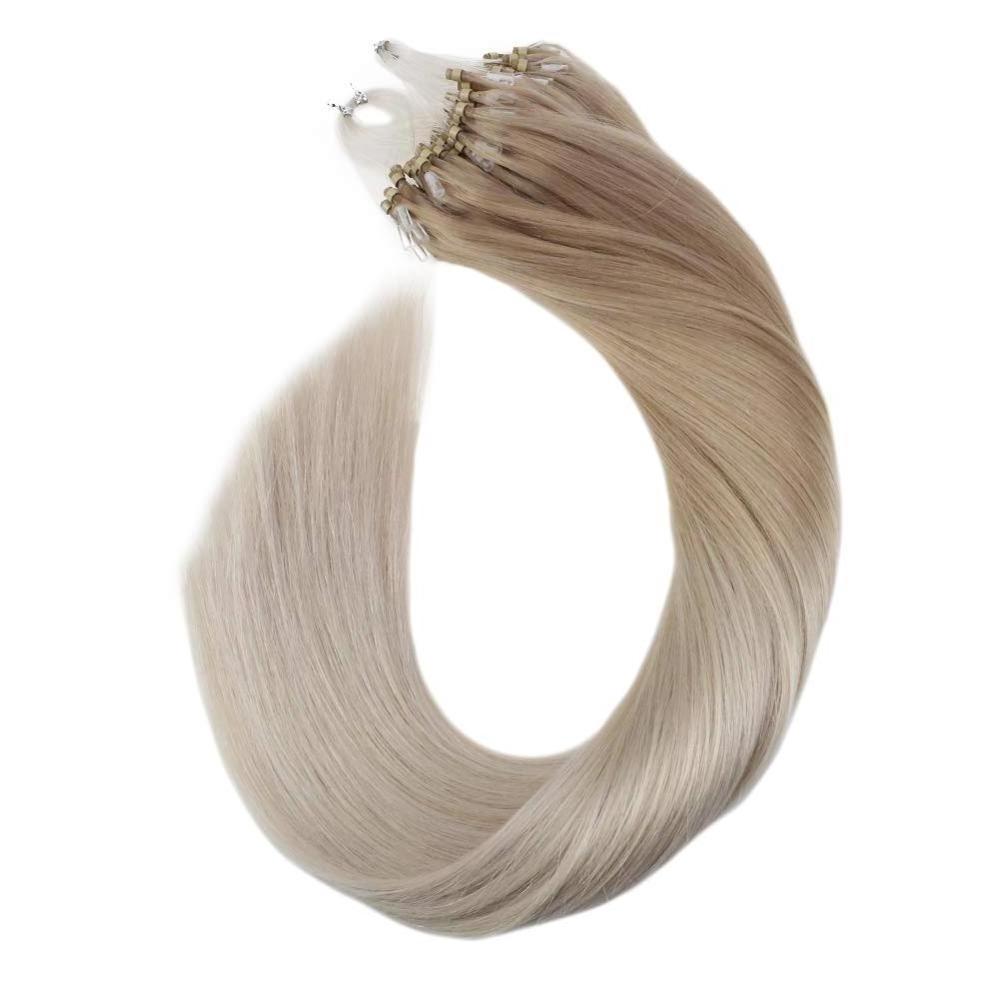 Hot selling double weft human hair micro loop hair extensions