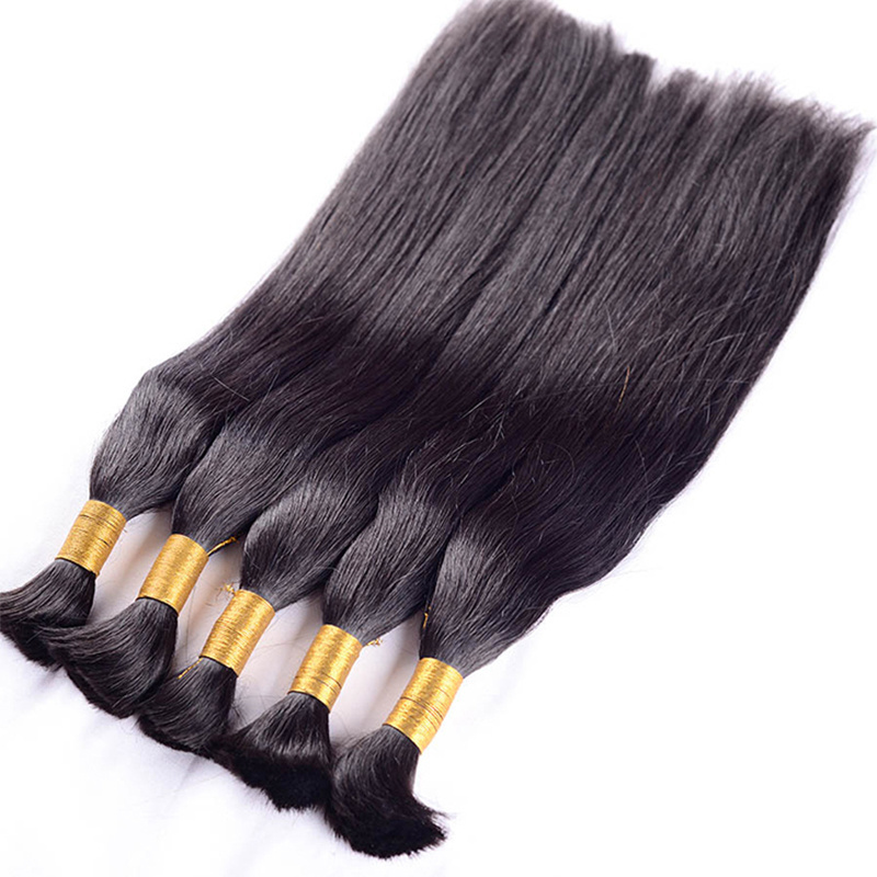 Brazilian straight hair human hair bulk braiding hair