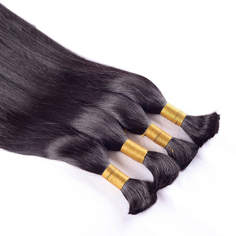 Brazilian straight hair human hair bulk braiding hair