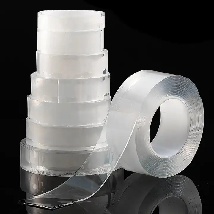 Low MOQ Nano Tape Wholesale Strong Viscosity Removable Double Sided Nano Tape Strips Transparent Gel Tape