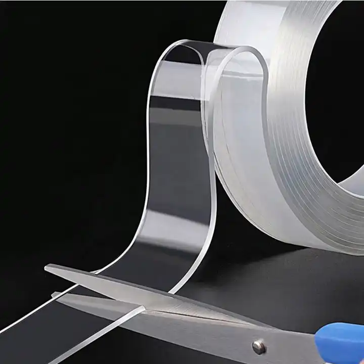 Good Price Universal 1mm Thickness 1m 3m Thin Nano Double Sided Face Plastic Glue Tape Heavy Duty Transparent Adhe