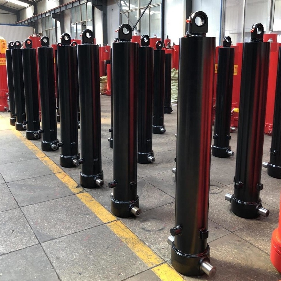 hydraulic jack single acting hydraulic cylinder Front Mounted Multistage Hydraulic Cylinder For Tipper Lorry heavy duty mining truck OEM ODM hydraulic cylinder