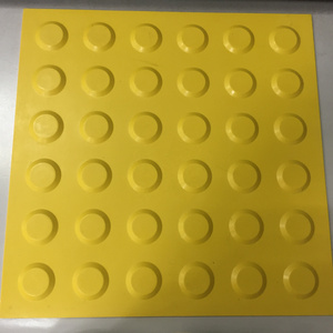 Custom black yellow EPDM anti-uv anti fatigue rubber tactile tiles for blind guidance road