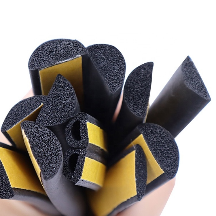 Door edge window bottom waterproof windproof dustproof backed self adhesive sponge epdm pu foam rubber seal strip