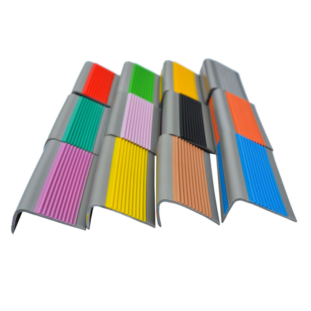 customized rubber pvc aluminium non slip step stair edge protection nosing for ceramic paver tiles