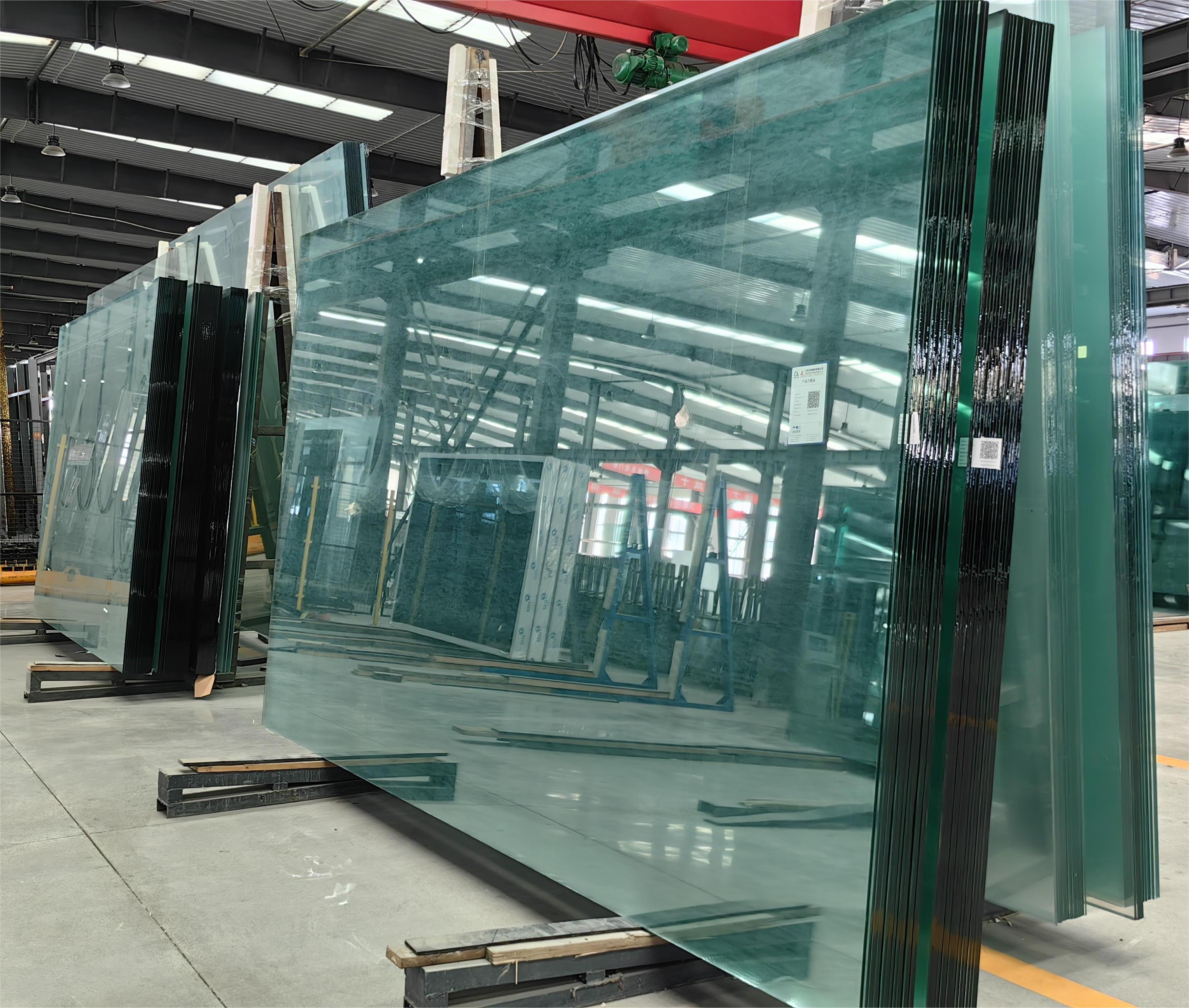 Float Glass sheet clear tinted reflective bronze euro grey dark blue green gray ford blue black low iron reflective float glass