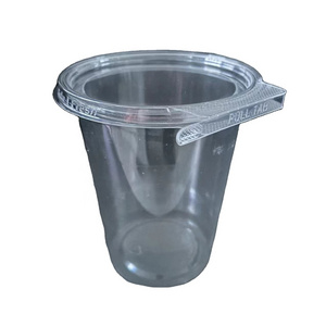 32oz OEM/ODM Hot Sale Disposable Clear Plastic PET Chutney Souffle Cup Leak-resistant Sauce Cups With Lids