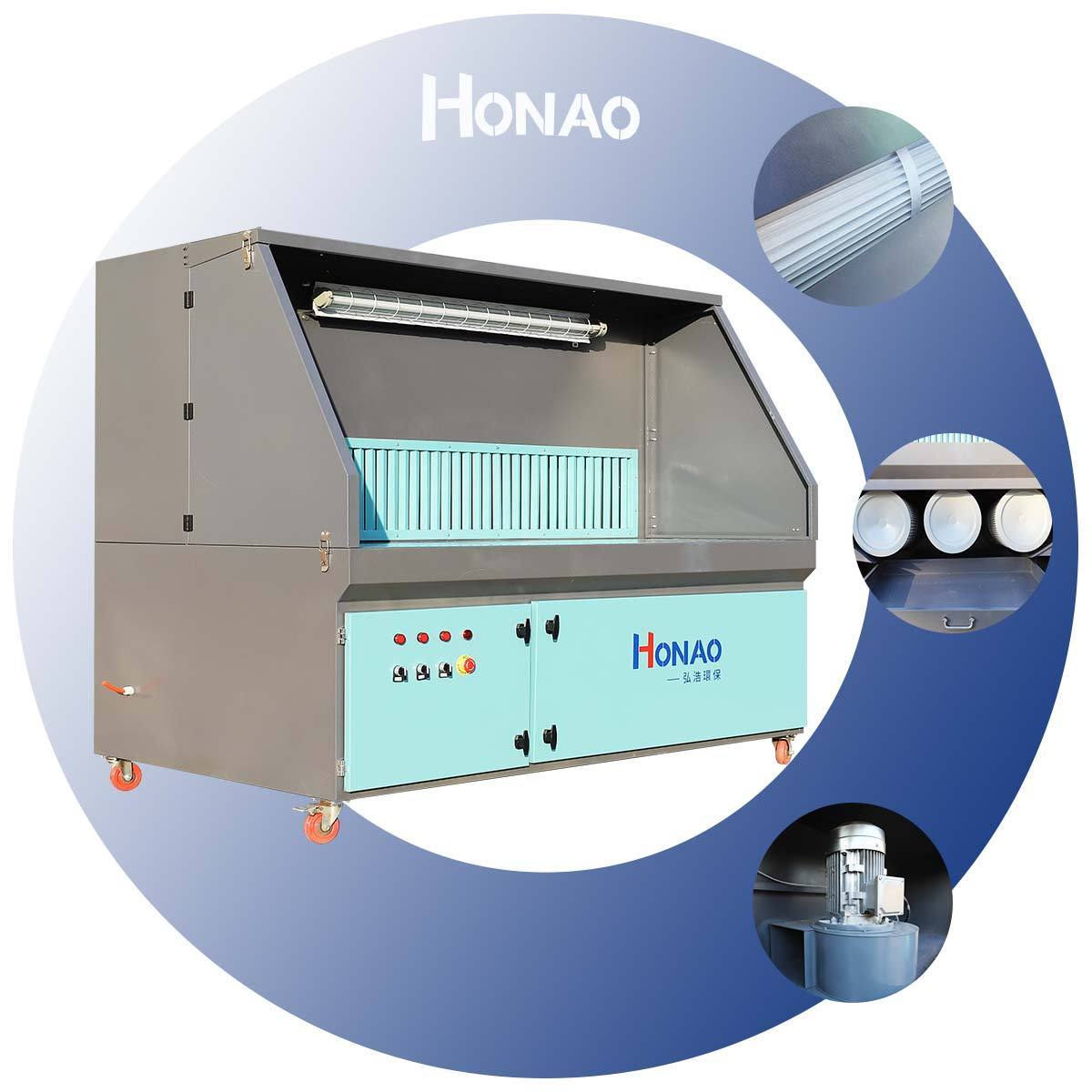 High Quality Grinding Suction Table Stone Processing Dust Free Bench Dust Suction Table Dust Collector Filter Cartridge