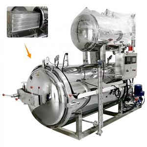 Full Automatic Water Spray Retort Sterilizer Horizontal Food Sterilizer Retort Autoclave Sterilizer