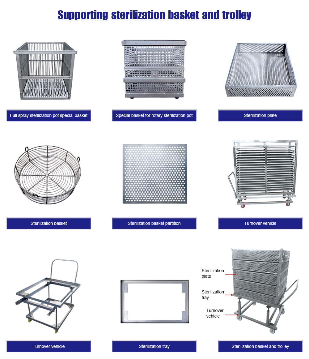 Full Automatic Water Spray Retort Sterilizer Horizontal Food Sterilizer Retort Autoclave Sterilizer