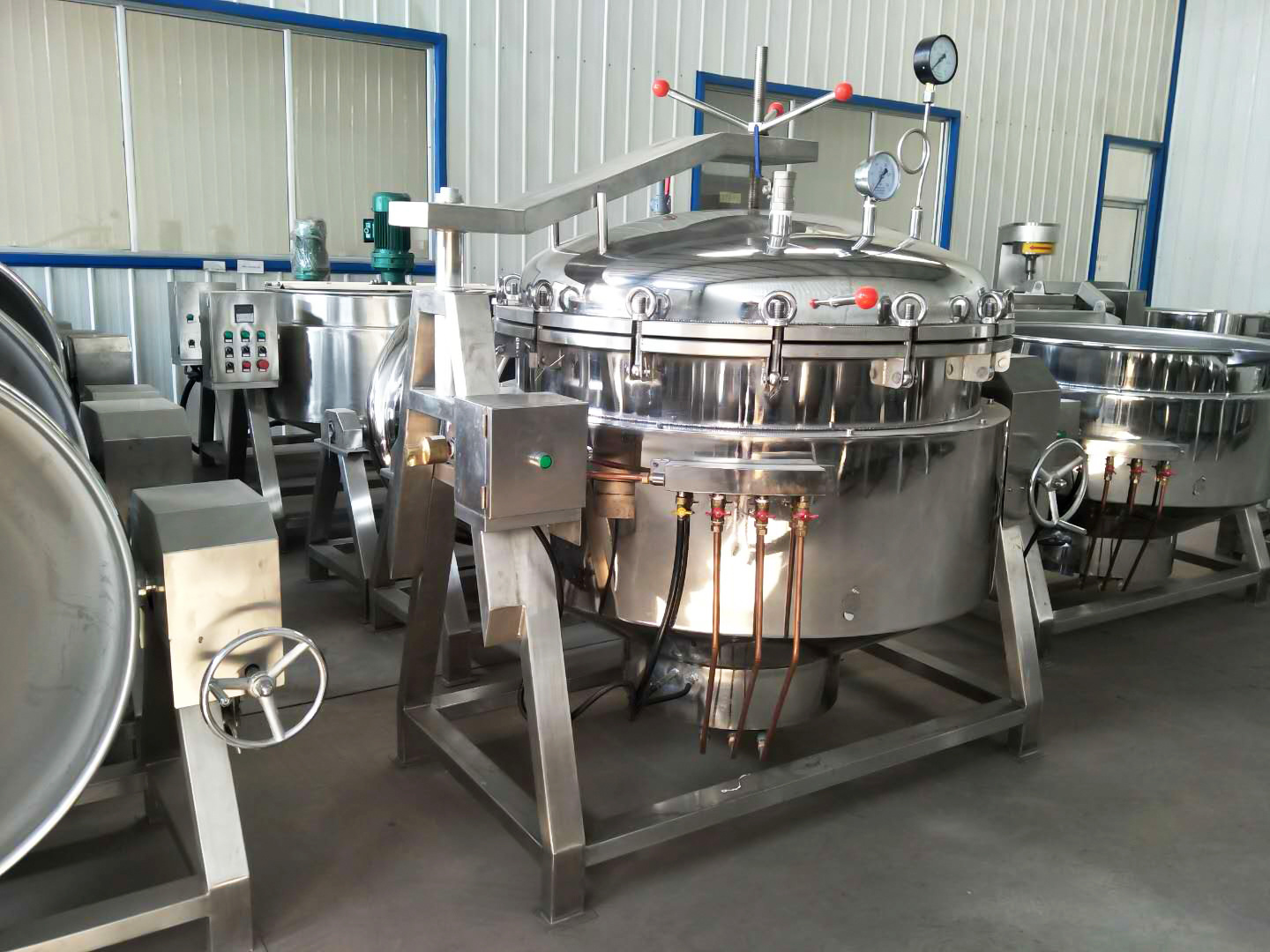 XINLONGJIA Tilting Soup Boiling Cooking Jacketed Kettle/Industrial 100-600 Liters Marmita Meat Jam Cooker