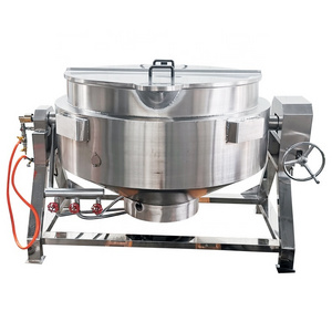 Industrial Strawberry Jam Cooking Pot Gas Cooking Kettle Jacketed Cooking Kettle Double Jacketed Kettle