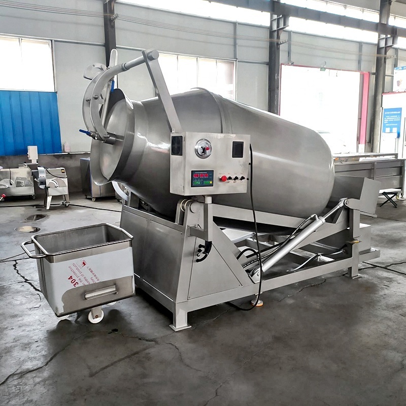 Stainless Steel Meat Tumbler Pork Chicken Duck Beef Mutton Pickles Vacuum Industrial Meat Marinating Machine