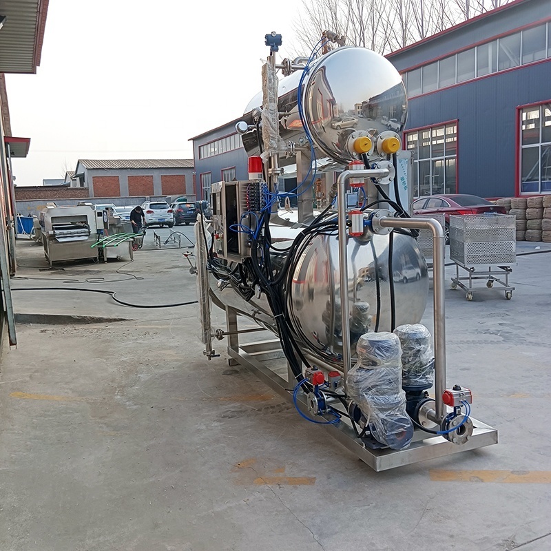 Full Automatic Water Spray Retort Sterilizer Horizontal Food Sterilizer Retort Autoclave Sterilizer