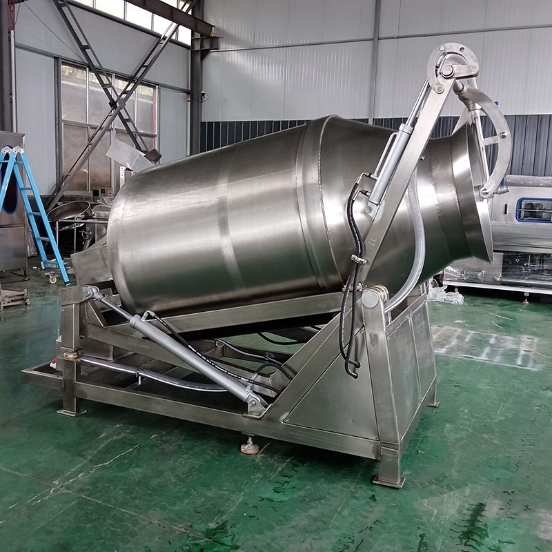 XINLONGJIA Stainless steel industrial chicken meat tumbler marinator marinating machine vacuum meat mixer