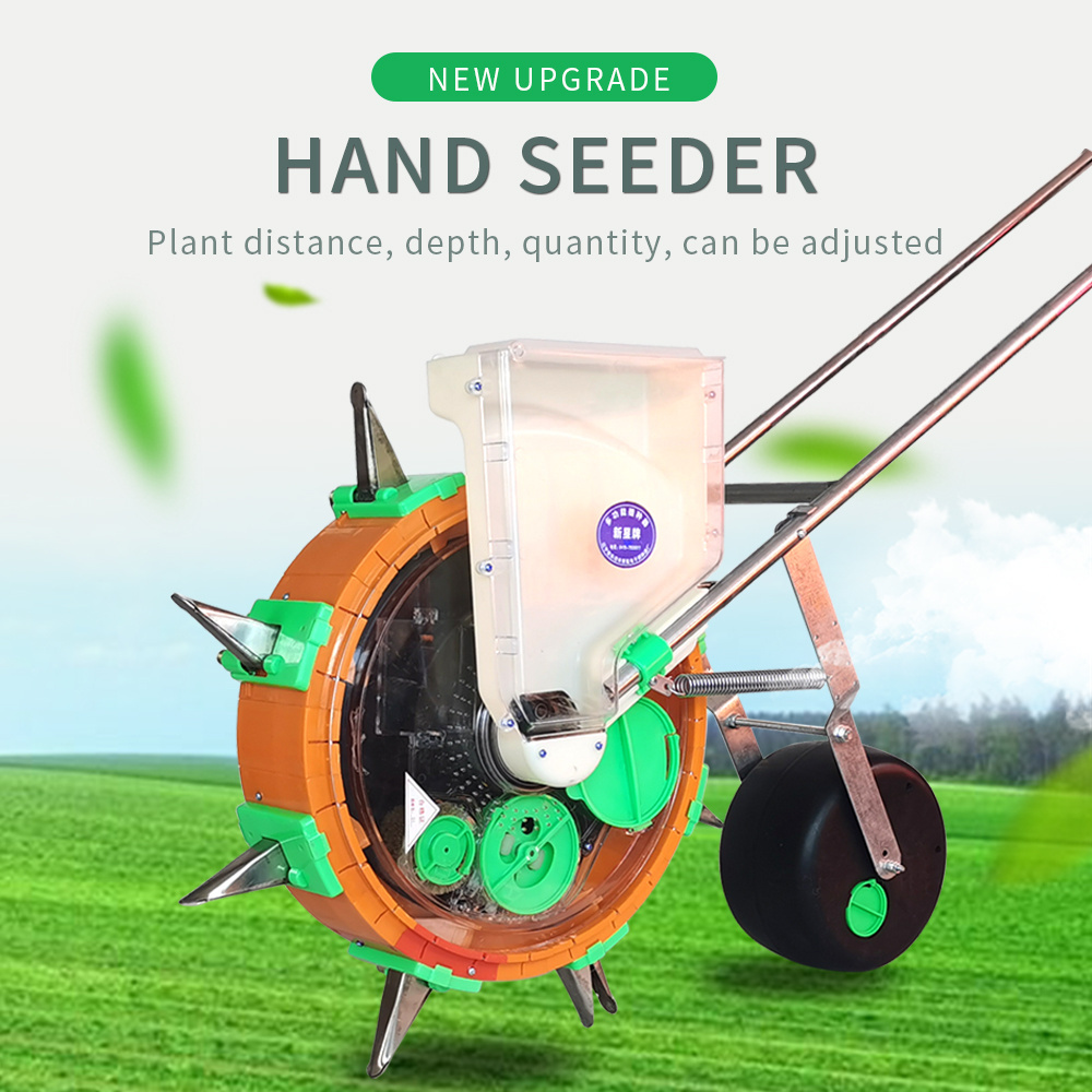 maize bean manual seeders corn planter seed hand push machine 5 mouths plant spacing 33cm