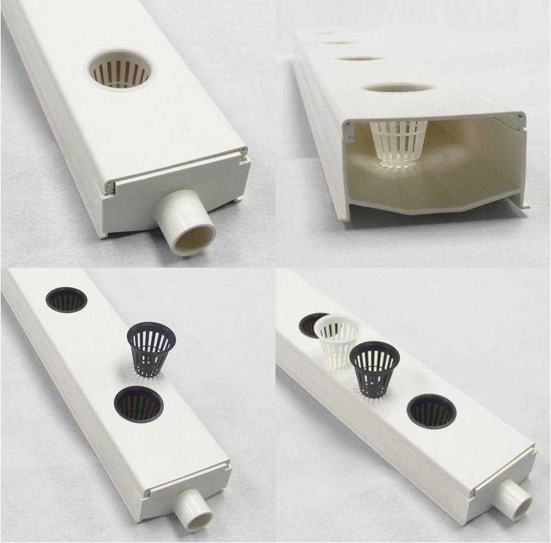 PVC Square Pipe with Microaglae in Hydroponics Tools and Eco Friendly Hydroponic Nft Equipment Grow Channel