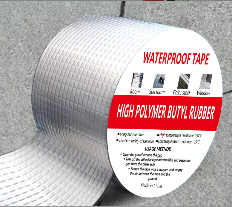 Waterproof sealing and leak repair butyl tape for outdoor roof pool balcony glass water pipe mouth, etc