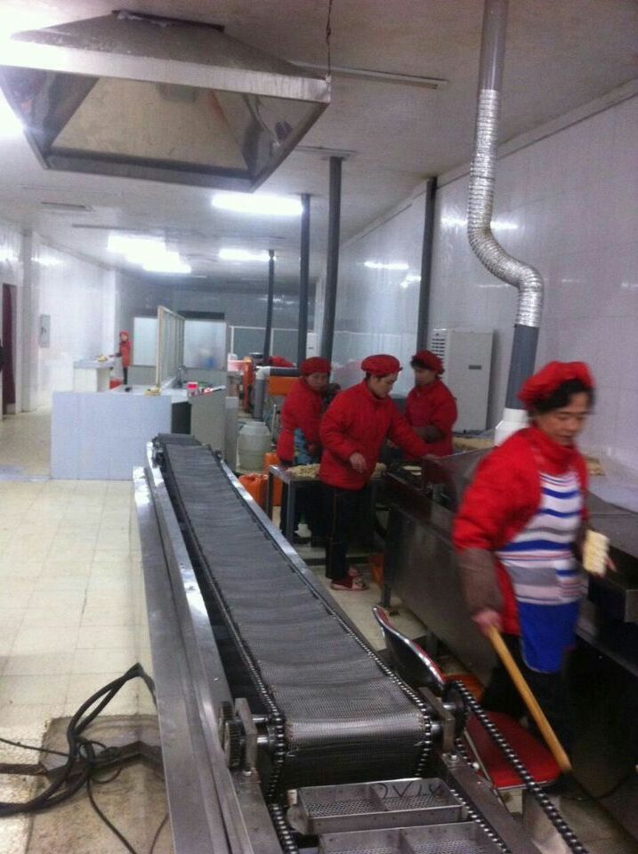 Instant noodles fried ripple pasta production line