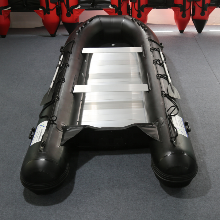 4.3m 4.8m 6 Persons pvc inflatable pontoon boat , inflatable dinghy for sale