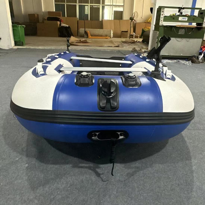 4.3m 4.8m 6 Persons pvc inflatable pontoon boat , inflatable dinghy for sale