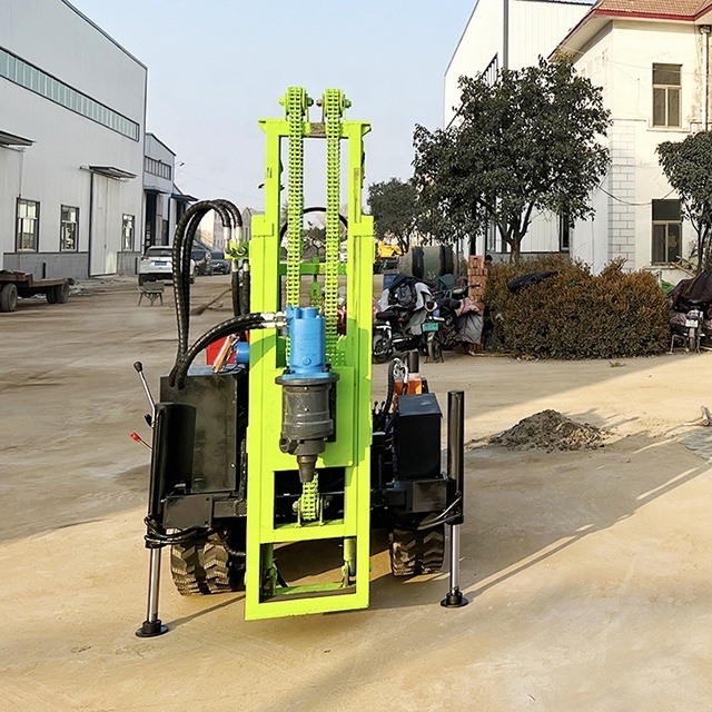 Portable Italy mining hydraulic crawler blasting water well small dth air drilling rig