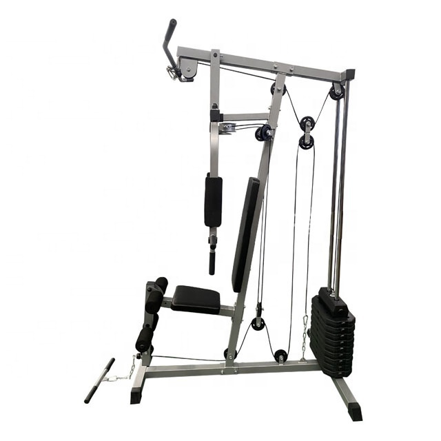 Home Use Fitness Multi Trainer Pin Selected Loaded High and Low Lat Pull down Chest Press Multi Functional Machine