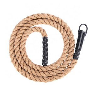 Commercial Gym Fitness Power Raw Hemp Battle Ropes 38mm 50mm Jute Climbing Rope