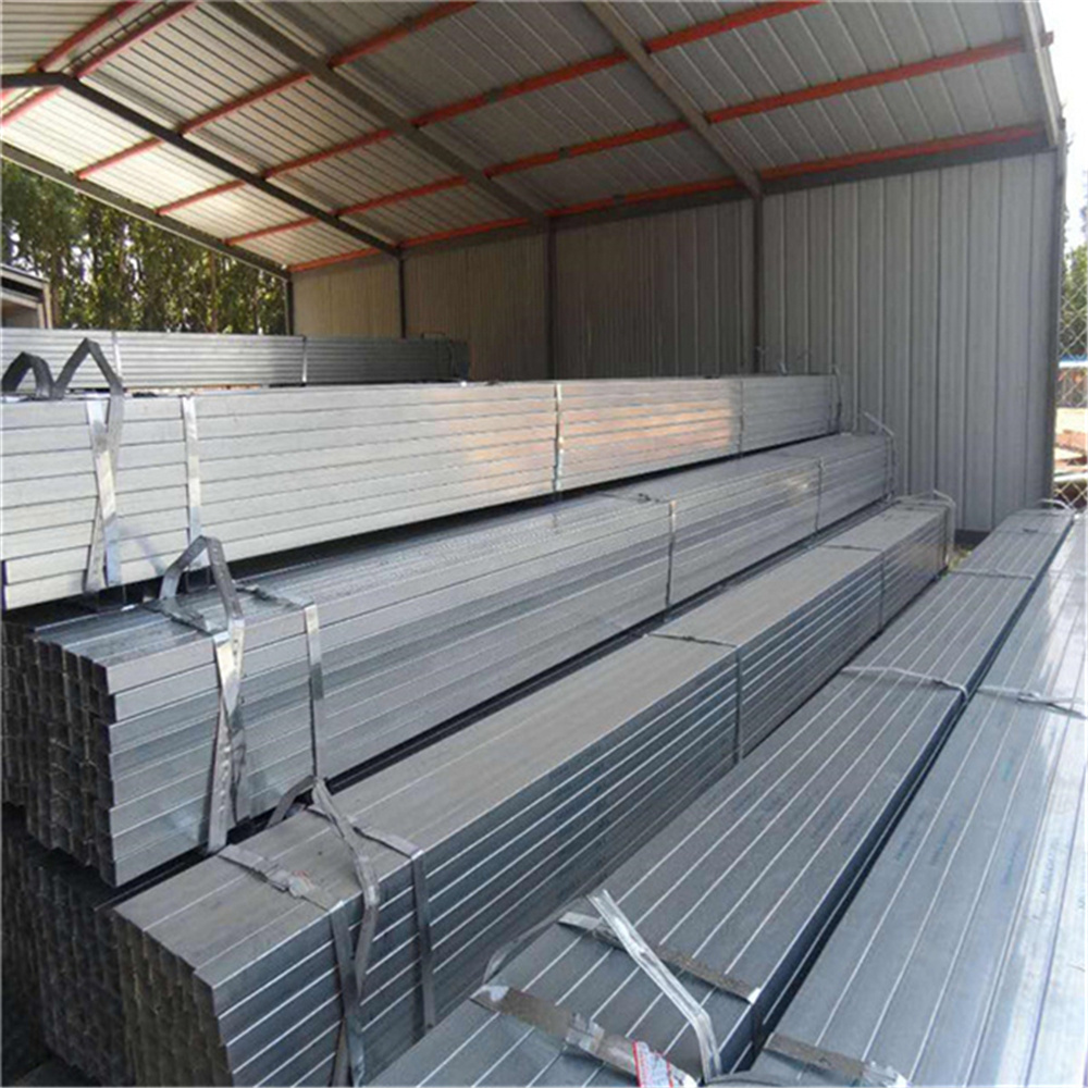 ASTM A530/A519/A53 cold rolled pre galvanized rectangular welded square hollow section steel pipe tube prefab house steel pipe