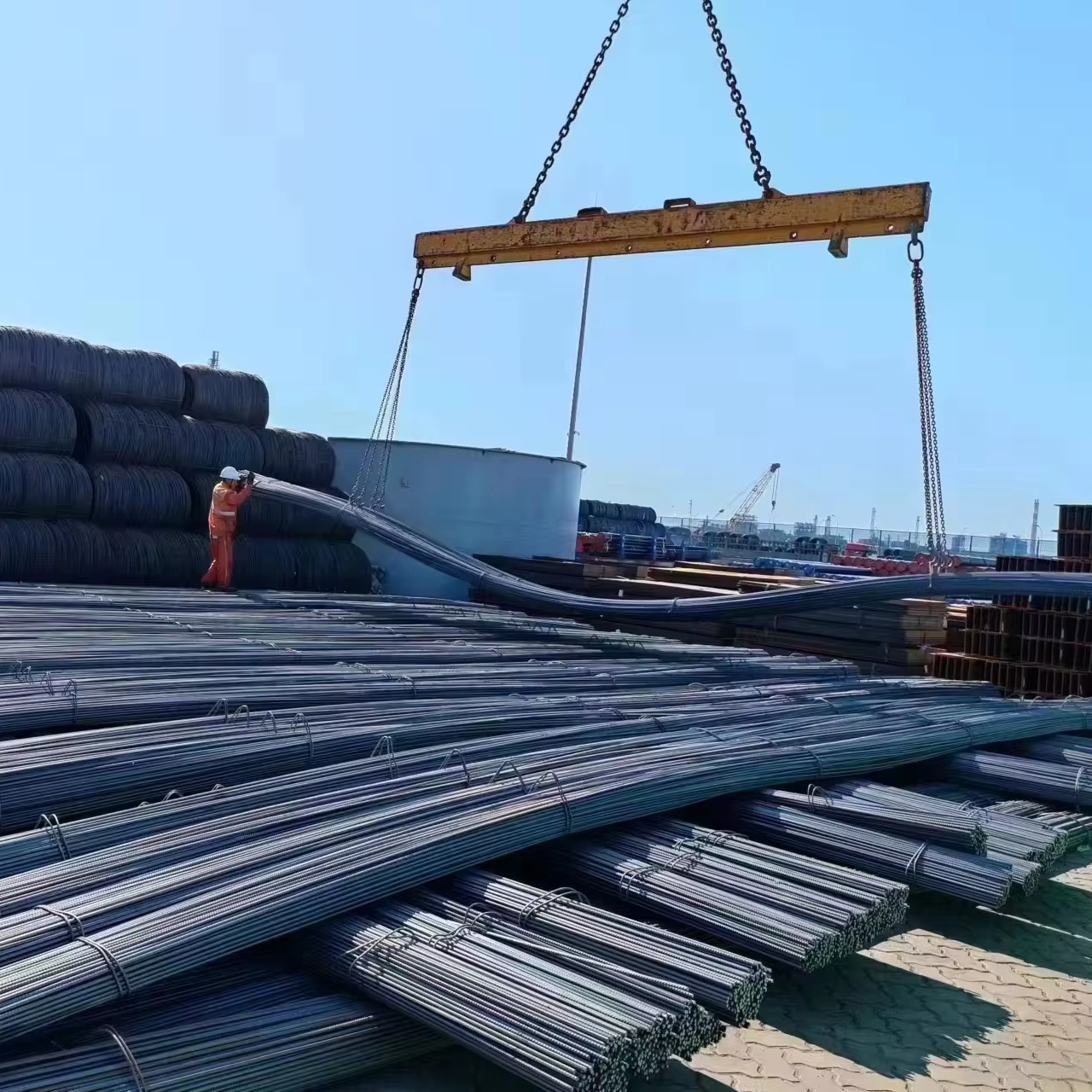 Astm a36 deformed steel rebar for construction 10mm 12mm grating rebar steel column rebar in bulk Thread Steel