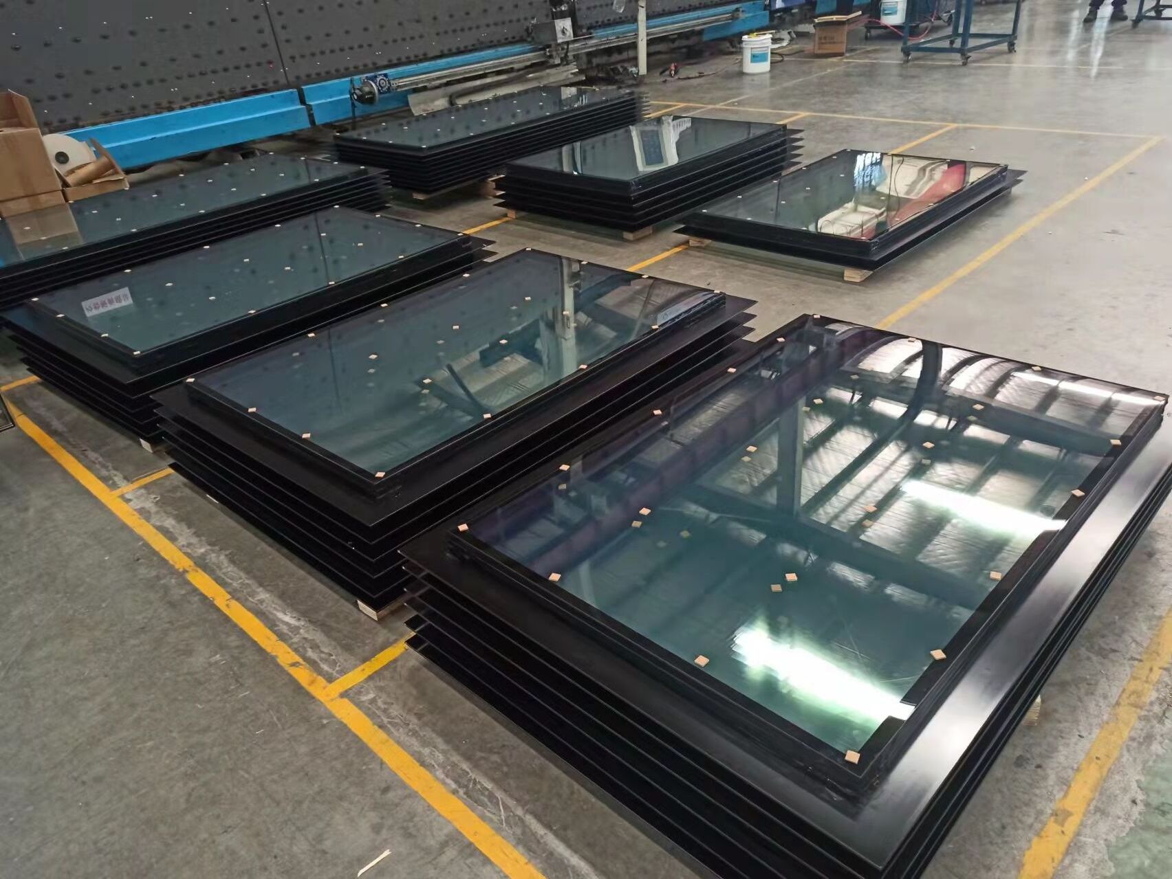 glass factory low-e window glass panels 12mm tempered double glazing IGU panel price  insulated glass