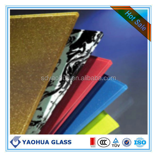 High Quality 12mm Ceramic Frit Glass, Enameled Glass, Silk Printed Glass