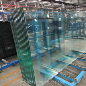 12mm custom size thick cost per square foot clear tempered glass for basketball backboard