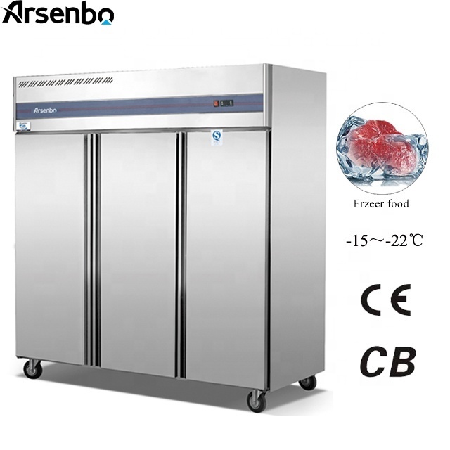 full stainless steel  commercial kitchen freezer with factory price CE/CB  are available