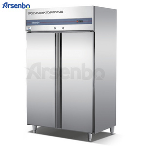 Restaurant Upright Double Door Dual-Temperature Commercial Freezer Refrigerator Fridge With Lock