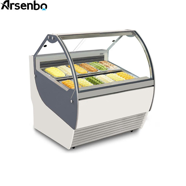 Luxury Commercial Table Top gelato freezer  mini Ice Cream Display Freezer