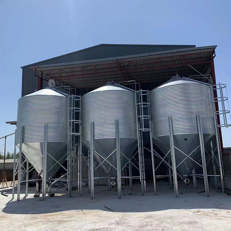 Sale Silos 200 Ton Grain Bin Silo With Ventilation Feed Silos