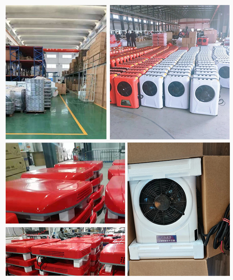 Manufacture Split Type 12v 24v Bus Van Truck Cooler Parking Air Conditioner Compressor