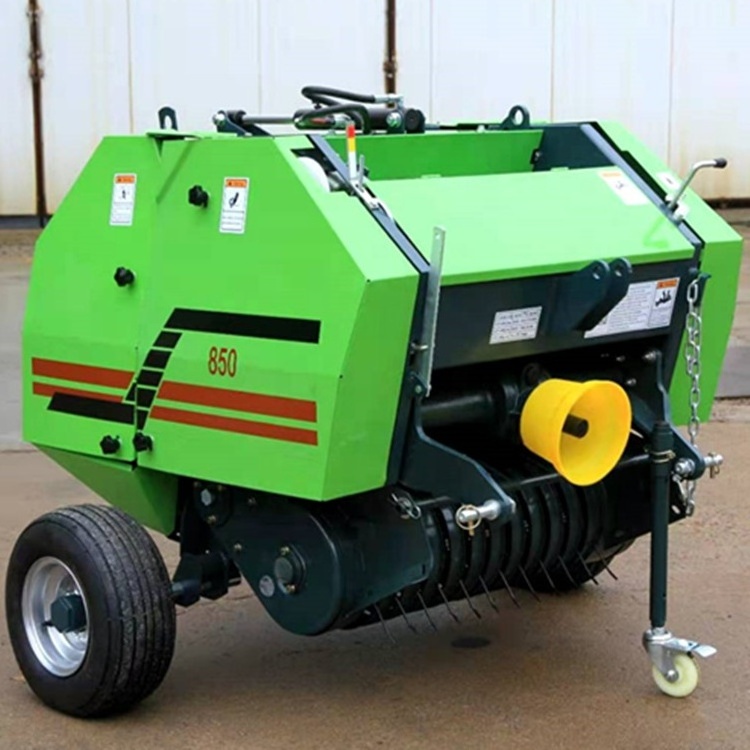 Farm machinery hay baler PTO driven mini round hay straw baler machine for tractors